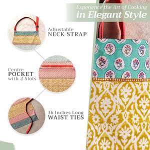 Delantal de babero sin mangas de algodón 100% para mujeres y hombres con bolsillo Cocina Chef Jardinería <span class=keywords><strong>Servidor</strong></span> de cocina y uso de camarera - Product Image 6