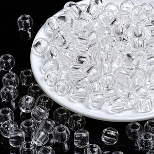 Acrylic Transparent Round <b>Beads</b> Loose Large Hole For Bracelet Making DIY Jewelry Accessories Wholesale Materials - Product Image 1