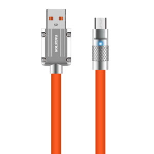 Chất lượng cao nhanh chóng phí cáp điện thoại di động sạc cáp dữ liệu Silicone lỏng cảm thấy USB-C nhanh đa sạc cáp - Product Image 1