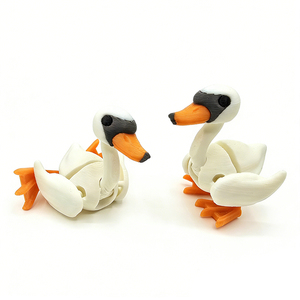 Animales Impresos en 3D, Mini Cisnes, Juguetes Impresos en 3D, Lindas Figuras Articuladas y Flexibles, Juguetes Antiestrés para Fiestas de Pascua - Product Image 3