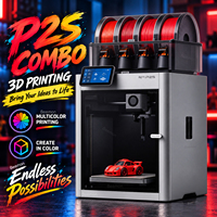 Imprimante 3D FDM multicolore de bureau P2S Combo, vitesse d'impression rapide automatique, modèle fermé