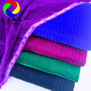 La mejor calidad de Micro Falcon Velvet modelo 9000 100% poliéster metálico coreano Micro Velvet 9000 tela a rayas para ropa - Product Image 5