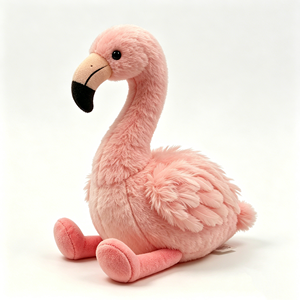 Flamingo Plush Gift for Girls, Baby Flamingo Stuffed Animal, Toddler Bird Plush Toy Home decor: <b>Pink</b> Flamingo Decor Plush, Aesth - Product Image 2