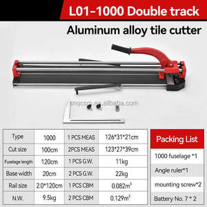 300-1200 डबल-ट्रैक एल्यूमीनियम मिश्र धातु टाइल पुश चाकू काटने मशीन औद्योगिक 4-12 मिमी कटौती ठोस स्टील रेल लेजर - Product Image 3