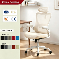 Chaise de bureau ergonomique pivotante en maille, best-seller, confortable, moderne, de luxe, pour cadres, chaises de patron