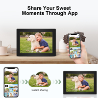 Bingkai Foto Digital Android 32GB 10.1'' Layar IPS 1280x800 WiFi Layar Sentuh Pemutaran Video Berbagi Cloud Melalui Frameo