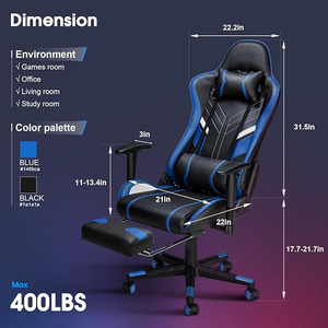 HOT <span class=keywords><strong>Gamer</strong></span> Estación DE TRABAJO Reclinable Cockpit Zero Gravity Gaming Computer Chair Work and Play in Style Cockpit Gaming Chair - Product Image 3
