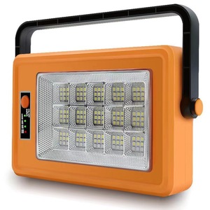 Portable Solar Led Spotlight Rechargeable With Usb Charging For Outdoor Camping Construction Work <b>Lighting</b> - Product Image 3