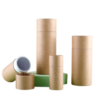 Tubos Cilíndricos de Papel Kraft para Regalo con Tapa, Envases Redondos Ecológicos para Botellas, Velas, Té, Varios Tamaños, Venta al Por Mayor
