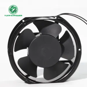 Eksensel fanlar yüksek kalite ve yüksek hız 110V 220V AC Fan 17251 elektrikli alüminyum hava sirkülatör fanı
