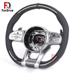 Volante in Fibra di Carbonio Personalizzato per <span class=keywords><strong>Mercedes</strong></span> Classe C E W201 W202 W203 W204 W205 W206 W212 W213 W211 AMG C63 C43 G63 C300 - Product Image 1