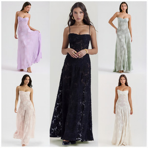 Vestido de Tirantes <span class=keywords><strong>con</strong></span> Encaje Estilo Francés, Casual para Vacaciones, Sin Cuello, Nuevo Modelo para Mujer, <span class=keywords><strong>Falda</strong></span> de Hada Otoñal a la Moda - Product Image 3