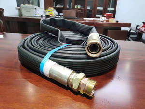 Tubo Flessibile Piatto TOWAY di Alta Qualità in Gomma Nera per Alta Pressione, per Antincendio o Applicazioni Industriali - Product Image 2