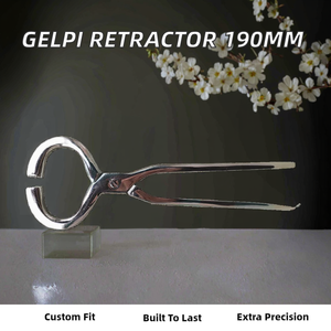 Retractor Autoajustable Gelpi de Alta Calidad, Puntas Largas de 70 mm x 190 mm, Instrumento Quirúrgico Veterinario de Acero Inoxidable Ajustable - Product Image 2