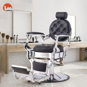 Sillón de Peluquería Reclinable de Estilo Retro Vintage, Resistente, para Salón de Belleza, Barbería - Product Image 1