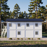 Maison conteneur préfabriquée modulaire à deux étages DAC 20 pieds 40 pieds avec chambre, cuisine et salle de bain pour hôtel et villa