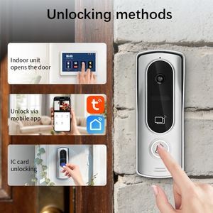 <span class=keywords><strong>Sonnette</strong></span> de porte avec caméra vidéo 7 pouces, connexion longue portée, double alimentation, pour villas et immeubles de bureaux - Product Image 5