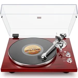 Tourne-disque à courroie pour disques vinyles avec connectivité <span class=keywords><strong>Bluetooth</strong></span>, sortie numérique USB, cartouche magnétique - Product Image 1