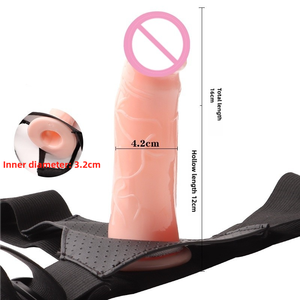 جودة عالية ارتداء القضيب يمكن ارتداؤها دسار جوفاء مشتركة السراويل الجلدية الجنس مثليه مثليه الجنس المنتجات الجنسية - Product Image 5