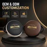 Cible de frappe ronde en cuir microfibre pour entraînement d'impact MMA, Kickboxing, Arts Martiaux