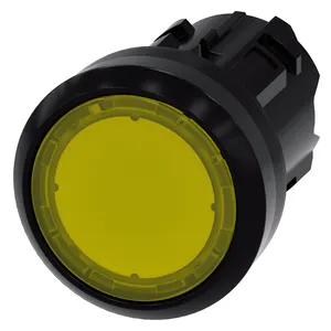 3SU1001-0AB30-0AA0 SIRIUS ACT Pushbutton, Plastic, Lighted, Flat Button, Yellow