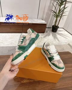 Chaussures de tennis de luxe en cuir de veau, baskets de sport décontractées pour hommes, légères et confortables, chaussures de jogging Lvs - Product Image 2