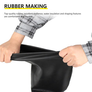 Gant de sablage en latex pur à surface de particules de 650 mm de longueur pour cabine de sablage, gants de sablage en caoutchouc - Product Image 3