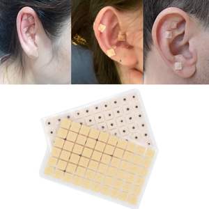 Autocollants jetables pour <span class=keywords><strong>points</strong></span> d'acupression auriculaire, bâtonnets magnétiques pour soulager la pression et la douleur de l'oreille - Product Image 1