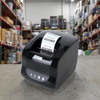 Xprinter XP-365B Interface d'imprimante de reçu d'étiquette thermique de 3 pouces Utilisation thermique directe de point de vente Couleur élégante