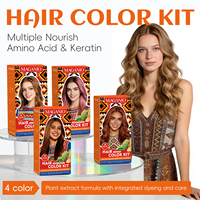 Kit de coloration capillaire permanente MAGANIO, kératine et acides aminés, soin nourrissant aux extraits de plantes, coloration intégrée, OEM ODM