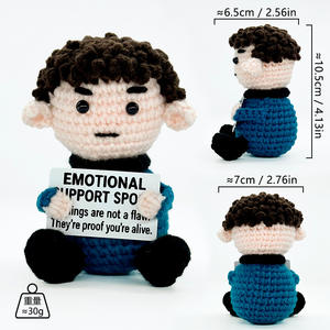 Muñecos <span class=keywords><strong>de</strong></span> Ganchillo Hechos a Mano, Tejidos con Lana, con Forma <span class=keywords><strong>de</strong></span> Patata y Pepino, Adornos <span class=keywords><strong>de</strong></span> Escritorio con Energía Positiva, Regalo - Product Image 4