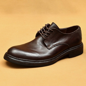 Nouvelles Chaussures d'été pour Hommes 2025 – Richelieu Haut de Gamme Faits Main en Cuir Véritable Goodyear, Style Rétro Intemporel, à Lacets et Bout Fermé - Product Image 6