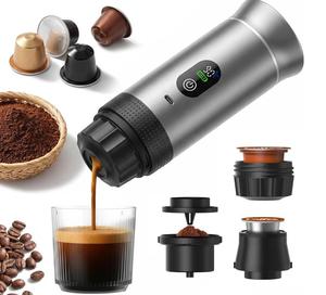 เครื่องชงกาแฟพกพาแบบใหม่ หน้าจอ LED ชาร์จด้วย USB-C พร้อมระบบทำความร้อนในตัว ใช้กับแคปซูลกาแฟ เหมาะสำหรับการเดินทาง แคมป์ปิ้ง ฟิตเนส ออฟฟิศ รับสกรีนโลโก้ - Product Image 2