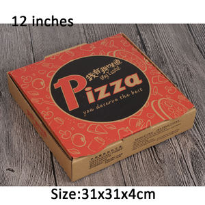 Boîte à pizza rectangulaire en <span class=keywords><strong>carton</strong></span> de 32cm, nouveau design personnalisé, biodégradable, 16x16, 28x28, <span class=keywords><strong>30x30</strong></span>, 32x32, boîtes d'emballage pour pizza - Product Image 2