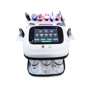 Appareil professionnel de gommage électrique pour la peau, 8 poignées, écran tactile, microdermabrasion hydro/ultrasonique, rajeunissement de la peau - Product Image 1