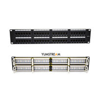 110 Type Réseau Rj45 Cat6 Utp 2u 48port Cat 6 Panneau de brassage 48 Panneau de brassage