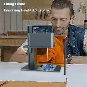 Graveur laser portable 5W, mini, magnétique, pour le bois, le cuir, l'acrylique, DXF/PLT, gravure laser 0,05 mm - Product Image 2