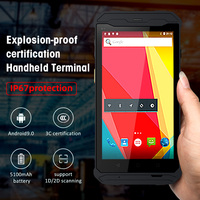 Fabricación de recopilación de datos resistente industrial IP68 Android 13 PDA de mano compatible con Google Play escáner de código de barras 2D incorporado