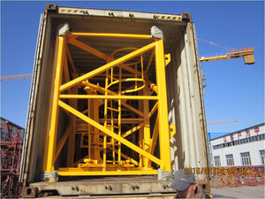 Suntec PT5613-6T phẳng-top <span class=keywords><strong>luffing</strong></span> JIB Inverter kiểm soát topless cẩu tháp văn phòng phẩm loại cẩu tháp với Hàn mast - Product Image 5