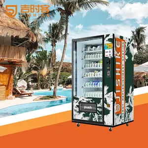 JSK -18 grados Celsius sistema congelado hielo agua bebida elevador al aire libre máquina expendedora de hielo para la venta