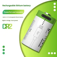Baterai Solid State CR2 Isi Ulang Kapasitas Besar 3.7V Pengisian Siklik Kamera Polaroid China Pemantauan Penglihatan Malam