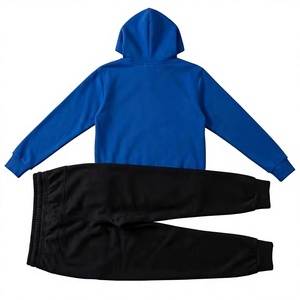 Wholesale Unisex Plain <b>Pullover</b> Hoodie & Jogger Tracksuit Set Custom Private Label <b>Men</b> 2 Piece Sweat Suit Premium Cotton - Product Image 2