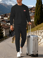 Ensemble de survêtement personnalisé de haute qualité pour hommes : pantalon de jogging et sweat-shirt à capuche, deux pièces