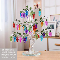 Arbre de vigne artificiel en cristal en gros, bonsaï, décoration d'intérieur, ornement porte-bonheur Feng Shui pour bureau, cadeau
