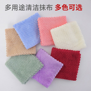 Thickened Microfiber Dish Towel Lattice Pattern For Kitchen Cleaning And Household Use - Product Image 4