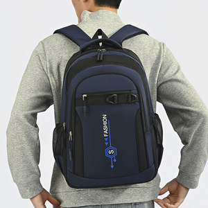 Fashion <b>Backpack</b> For Men 15 Inches Laptop <b>Large</b> Capacity Commute Student <b>School</b> Bag Blue Black Gray Green - Product Image 4