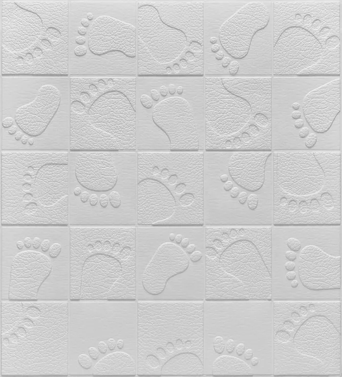 Self Adhesive Wood Grain PE Foam 3d decoration wall in wallpaper