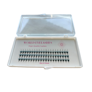 Ultra-Speed Matte Black Premade 5D 7D 9D Wispy Spike y Fan Lash Extensions 0,15mm Grosor Hecho en Vietnam - Product Image 1