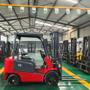 1.5トン電気フォークリフトロジスティクス電気スタッカーフォークリフト油圧リフティング2トン4x4電気フォークリフト - Product Image 1