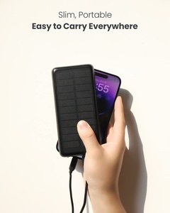 Banco de Energía Portátil Personalizado con Panel Solar, Li-Polímero, Impermeable, con Doble USB Tipo C, 20000mAh, Carga Rápida <span class=keywords><strong>para</strong></span> Teléfonos Celulares - Product Image 6